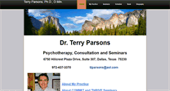 Desktop Screenshot of drterryparsons.com