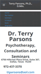 Mobile Screenshot of drterryparsons.com